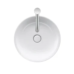 Tvättställ Duravit White Tulip för Placering på Bänkskiva Vit Högblank 430 mm