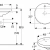 Tvättställ Geberit Variform 480 mm Infälld Runt Kanthylla