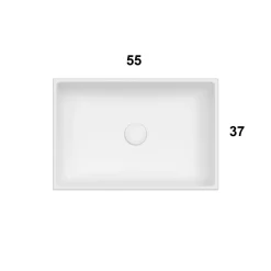Tvättställ Globo Classic 6-FO054BI för Bänkmontage