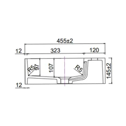 Tvättställ Lavabo Solid Surface 60