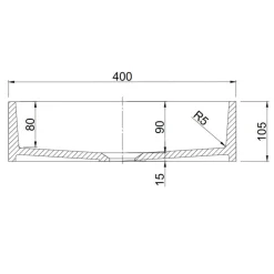 Tvättställ Lavabo Solid Surface 40