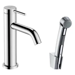Tvättställsblandare Hansgrohe Tecturis S 110 med Bidettehanddusch och Duschslang
