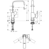 Tvättställsblandare Hansgrohe Metropol 230Krom