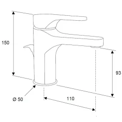 Tvättställsblandare Mariani Surf SF393