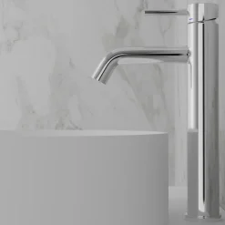 Tvättställsblandare Scandtap Steel Wave High