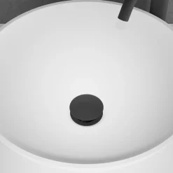 Tvättställsblandare Scandtap Voyage Coal med Bottenventil Pop-Up