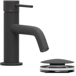Tvättställsblandare Scandtap Voyage Coal med Bottenventil Pop-Up