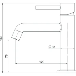 Tvättställsblandare Strand Stainless Solid SO-2001