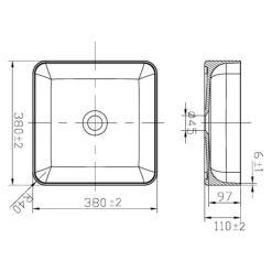 Tvättställ Scandtap Solid S1