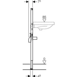 Tvättställsfixtur Geberit Duofix 112 cm