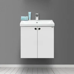 Tvättställsskåp 4AQUA Minimal Med 2 Luckor