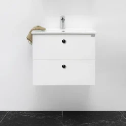 Tvättställsskåp 4AQUA Slim Med 2 Lådor