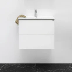 Tvättställsskåp 4AQUA Slim Med 2 Lådor