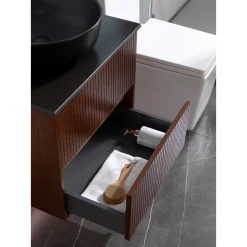 Tvättställsskåp Bathlife FörtjustBredd: 600 mm, Färg: Brun Ek