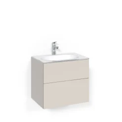 Tvättställsskåp Macro Design Crown Plain Med Glastvättställ