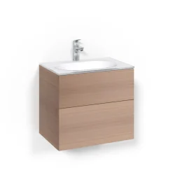 Tvättställsskåp Macro Design Crown Plain Med Glastvättställ