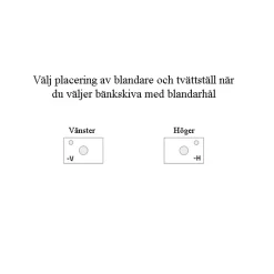 Tvättställsskåp Miller Badrum New York 40 för Fristående Tvättställ