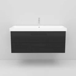 Tvättställsskåp Noro Relounge 1000BxH: 100x45 cm, Svart, Centrerat Tvättställ
