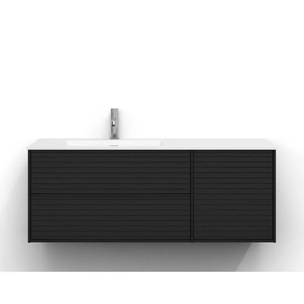 Tvättställsskåp Svedbergs Epos 120x45 med 2+1 Lådor