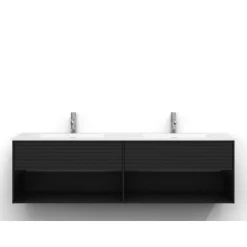 Tvättställsskåp Svedbergs Epos 160x45 med 1+1 Lådor