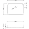 Tvättställ Tenfors Milos Solid Surface