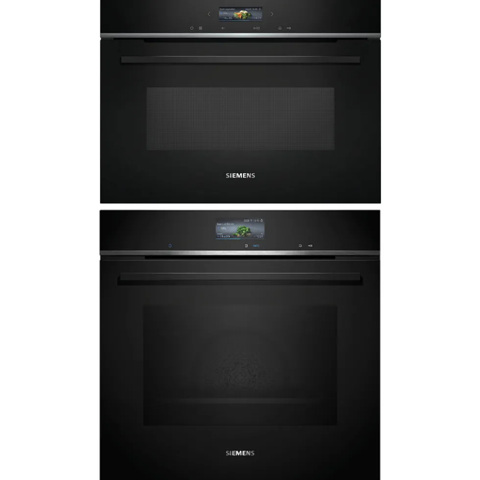 Ugn och Mikro Siemens iQ700 HB776G3B2S + CE732GXB1 Med WiFi