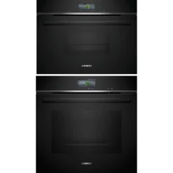 Ugn och Mikro Siemens iQ700 HB776G3B2S + CD714GXB1 Med WIFI och Ångfunktion Svart
