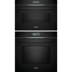 Ugn och Mikro Siemens iQ700 HM736G1B1 + CM724G1B1 Svart
