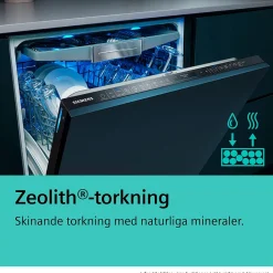 Underbyggd Diskmaskin Siemens iQ500 SN15ZW01CS Vit med Smart Uppkoppling