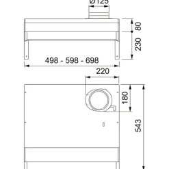 Underbyggd Spiskåpa Franke 1222A-10 50 Classic