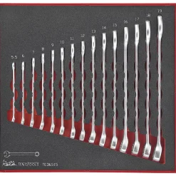 U-ringnyckelsats 15 delar Teng Tools TED6515