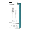 USB-A Champion till Lightning Kabel 1m Vit