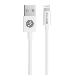 USB-A Champion till Lightning Kabel 2m Vit