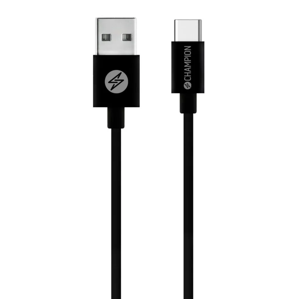 USB-A Champion till USB-C Kabel 3m Svart