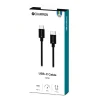 USB-C Champion Kabel 60W 1m Svart