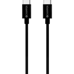 USB-C Champion Kabel 60W 1m Svart
