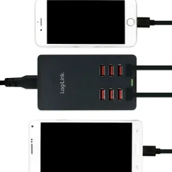 USB-laddare LogiLink 8 Portar 8,8A