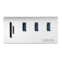 USB3.0 3-port hub LogiLink Med Minneskortsläsare