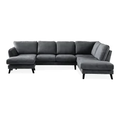 U-soffa Scandinavian Choice Trend Lyx med Divan VänsterMörkgrå
