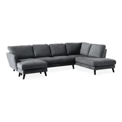 U-soffa Scandinavian Choice Trend Lyx med Divan VänsterMörkgrå