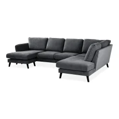 U-soffa Scandinavian Choice Trend Lyx med Divan VänsterMörkgrå