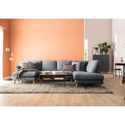 U-soffa Scandinavian Choice Trend Lyx med Divan VänsterMörkgrå