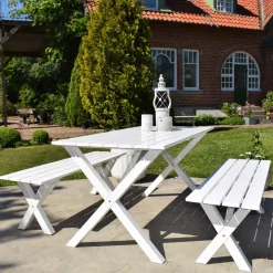 Utebord Baltic Garden ScottsdaleVit, 1500 mm