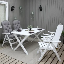 Utebord Baltic Garden ScottsdaleVit, 1500 mm