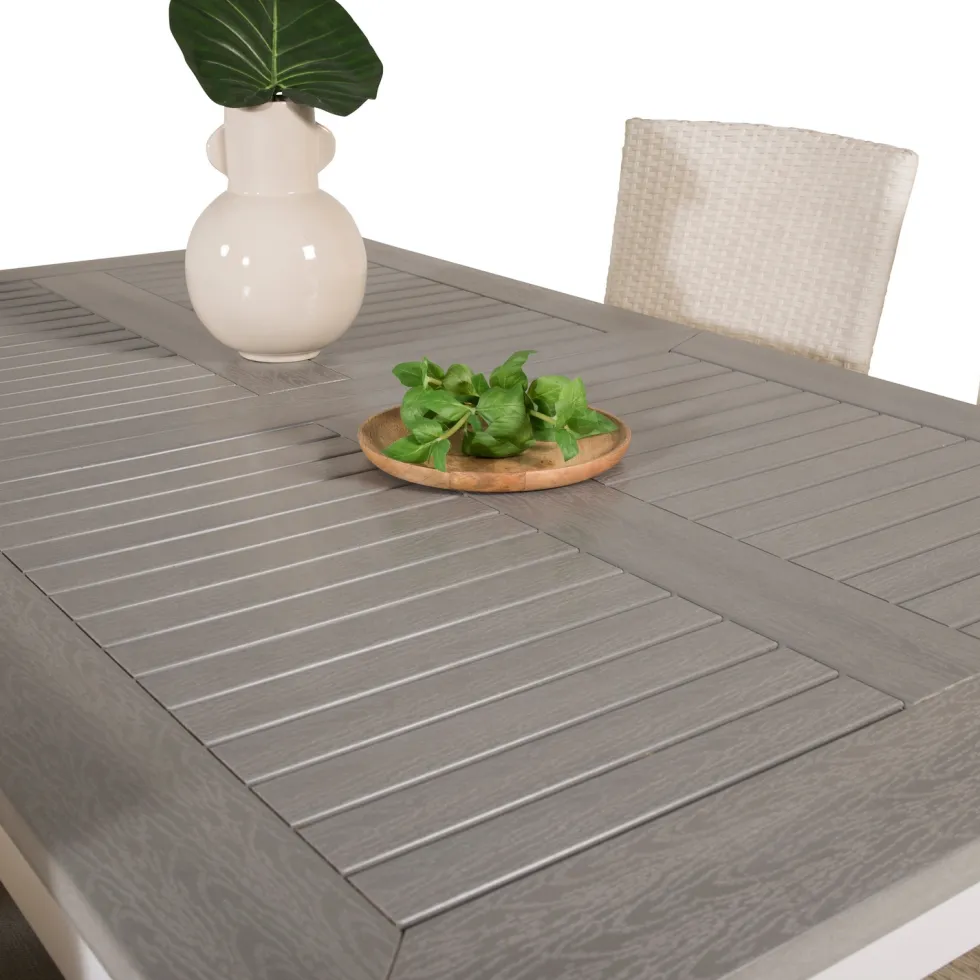 Utebord Venture Home Albany 152-210Vit/Grå
