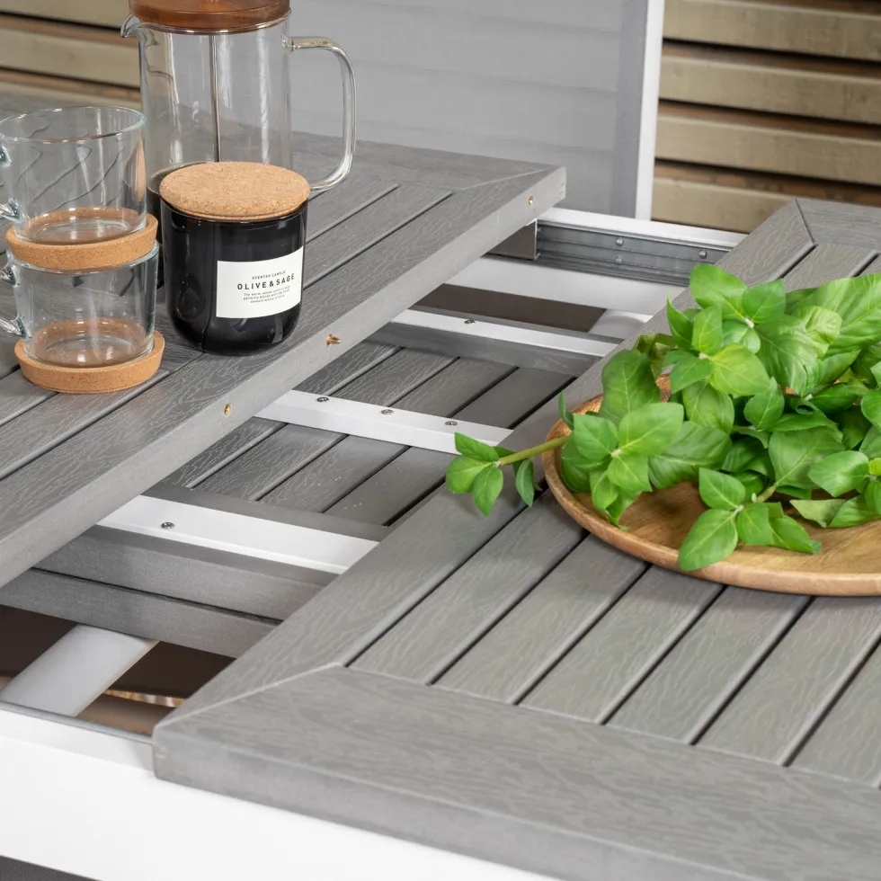 Utebord Venture Home Albany 152-210Vit/Grå