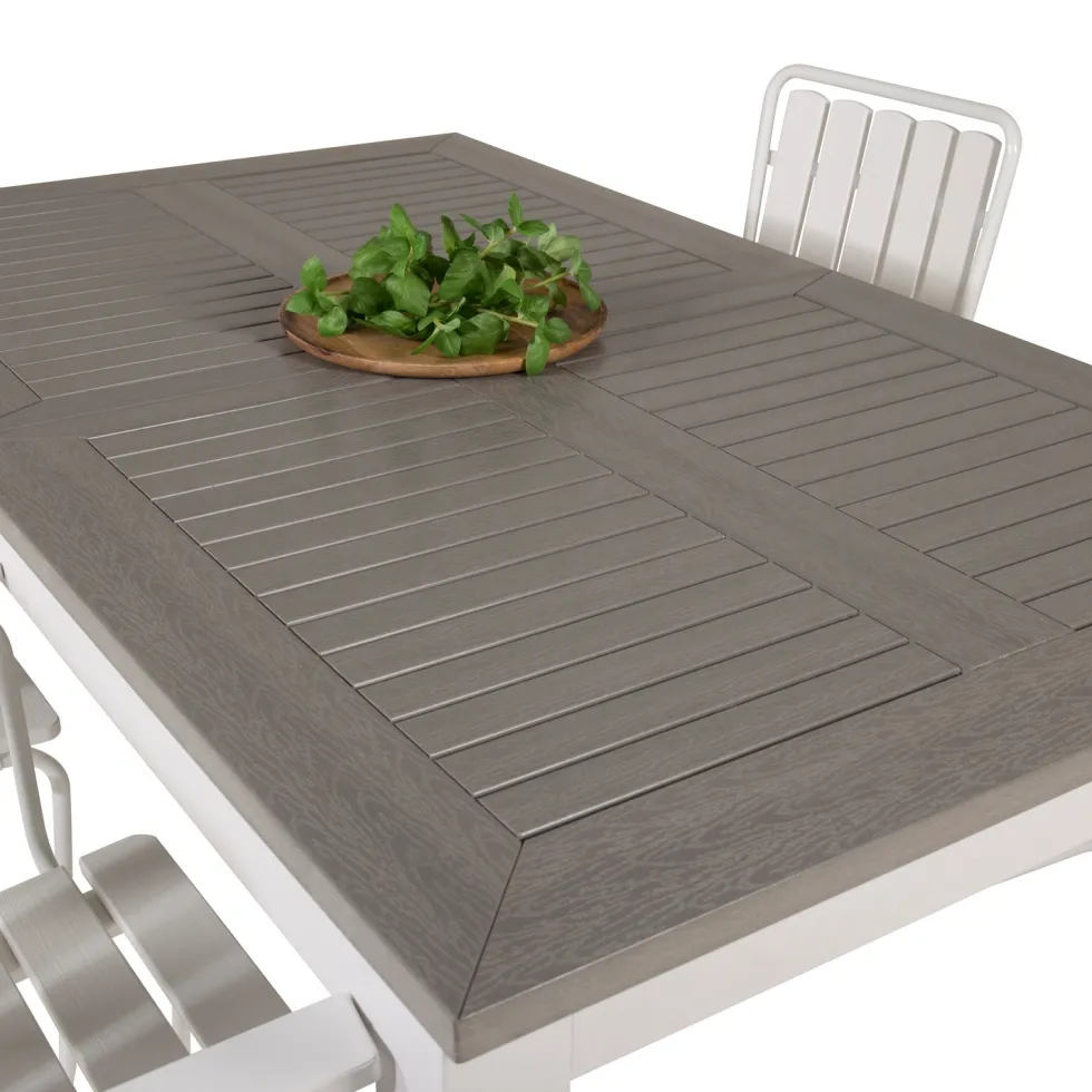 Utebord Venture Home Albany 152-210Vit/Grå