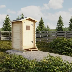 Utedass Luoman Lillevilla Leinikki 1,7 m² Byggsats med Sadeltak i Lösvirke