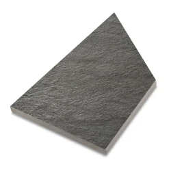 Uteklinker Bricmate Z Quartzit Black Pool Inner Corner Left 30x60 cm