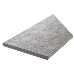 Uteklinker Bricmate Z Quartzit Grey Pool Inner Corner Left 30x60 cm